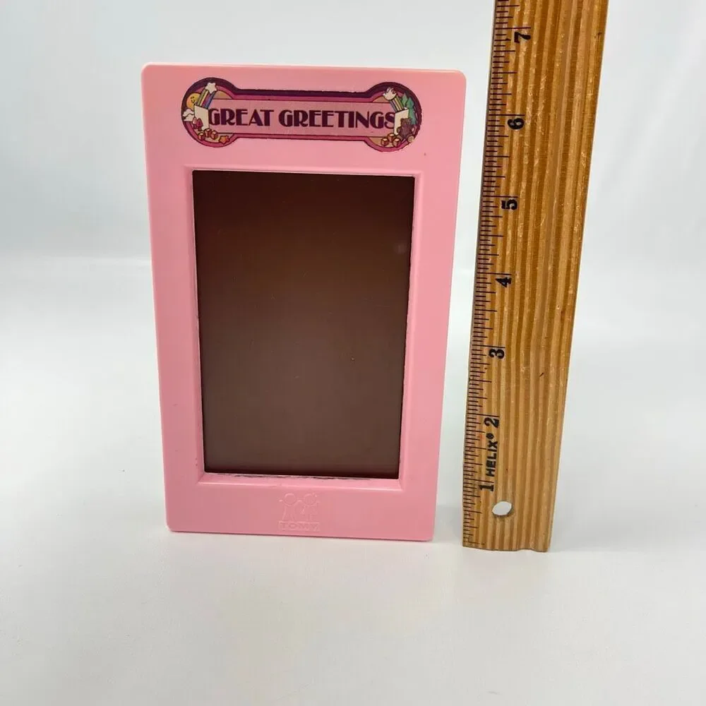 Vintage Tomy Great Greetings Card Maker 12 Plates 1978 No Pressing Tool